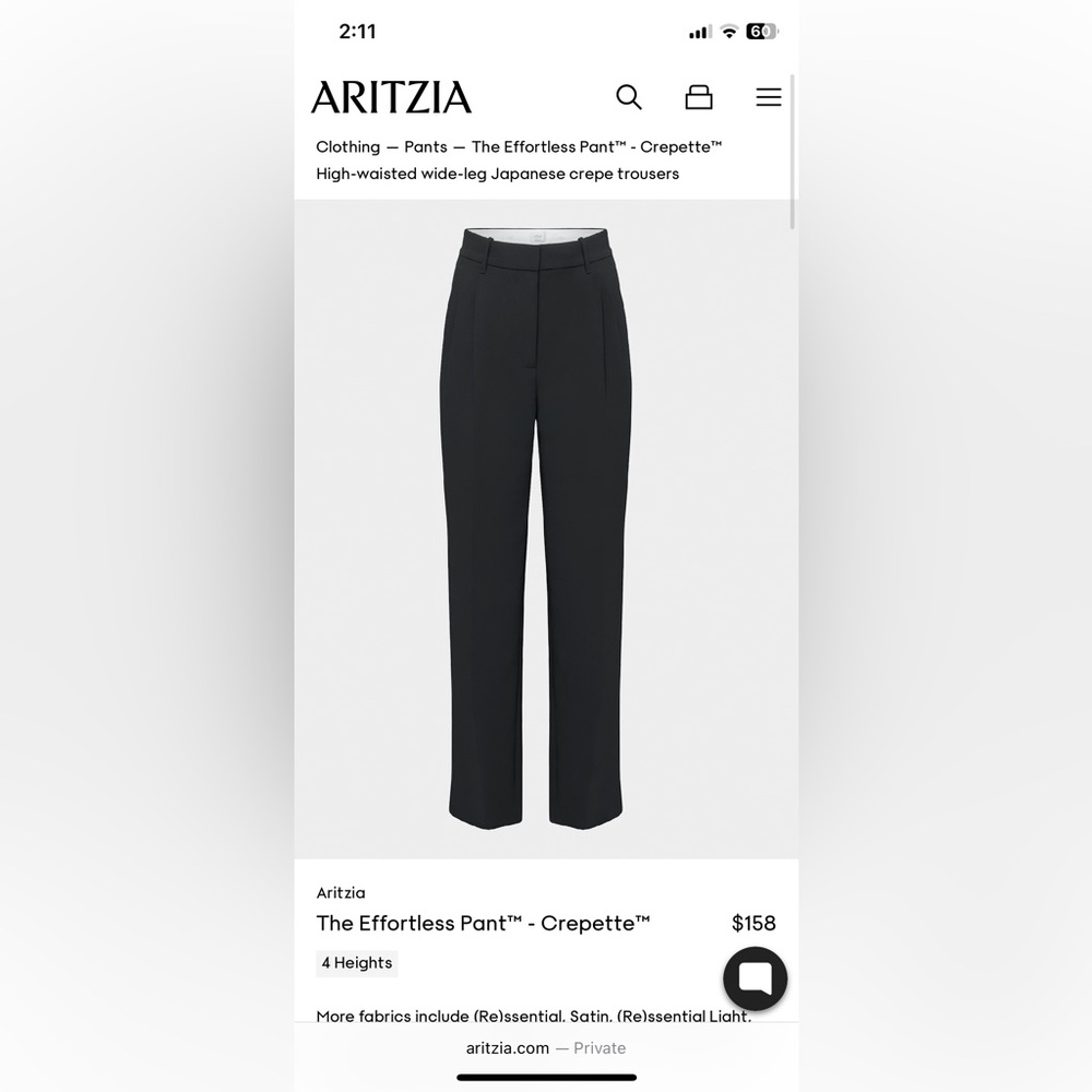 Wilfred Black Trousers Classic Style